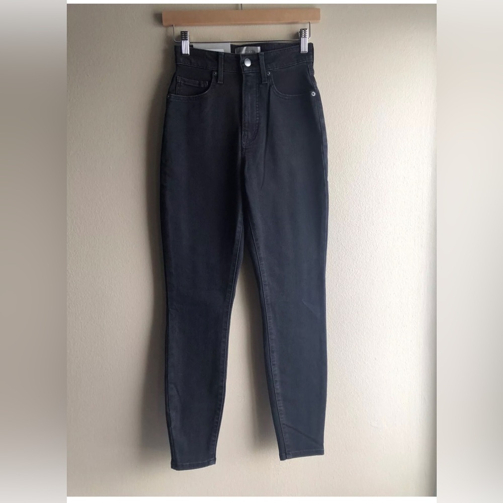 NEW Everlane The Curvy Way High Skinny Jean Black Denim Size 26
